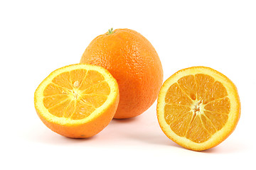 Image showing one and a half orange