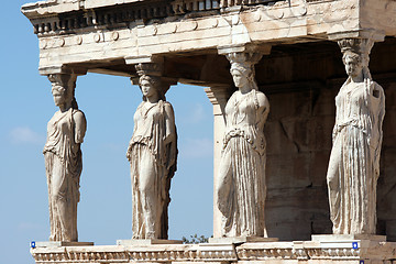 Image showing erechteum caryatids