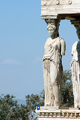 Image showing caryatid and nature