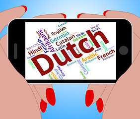 Image showing Dutch Language Represents The Netherlands And Foreign