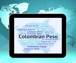 Image showing Colombian Peso Represents Foreign Exchange And Currencies