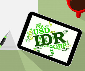 Image showing Idr Currency Indicates Indonesian Rupiahs And Banknotes