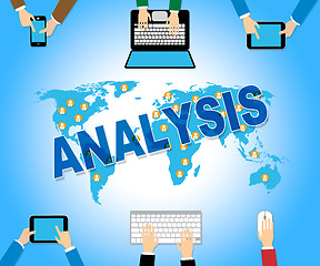 Image showing Analysis Online Means Data Analytics And Analyst