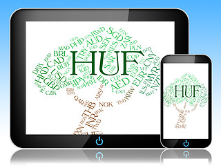 Image showing Huf Currency Shows Exchange Rate And Broker