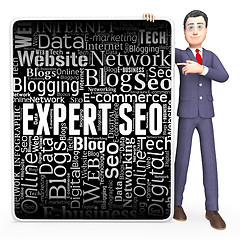 Image showing Expert Seo Indicates Search Engine And Character