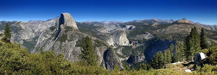 Image showing Half Dome Nevada Falls Vernal Falls (II)