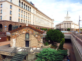 Image showing editorial historic church middle of Sofia, Bulgaria