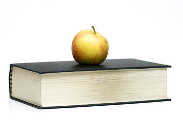 Image showing Apple on Book