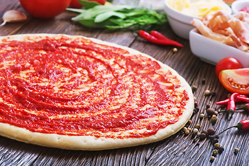 Image showing ingredients for pizza