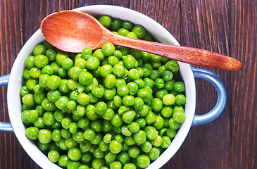 Image showing green peas