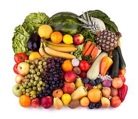 Image showing Fruits and vegetables