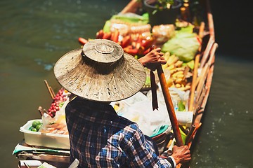 Image showing Floating market in Bangkok