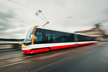 Image showing Tram of the public transport