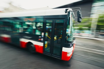 Image showing Bus of the public transport