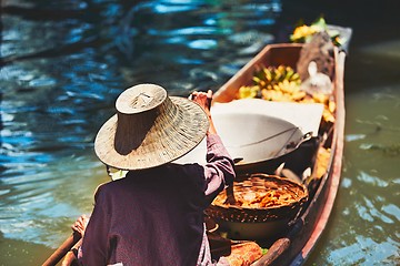 Image showing Floating market in Bangkok