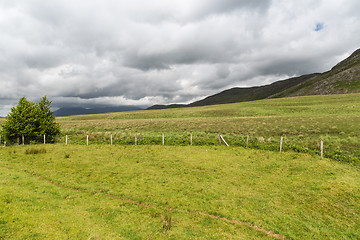 Image showing hills and plains of connemara in ireland