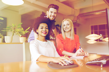 Image showing happy creative team in office