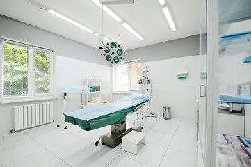 Image showing operating room in the surgical department of the polyclinic