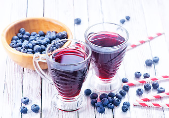 Image showing blueberry juice