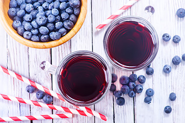 Image showing blueberry juice