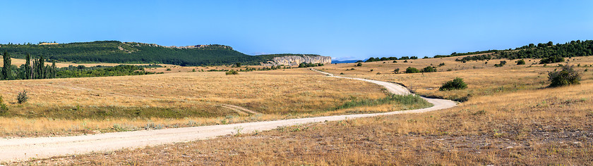 Image showing Road in the steppes