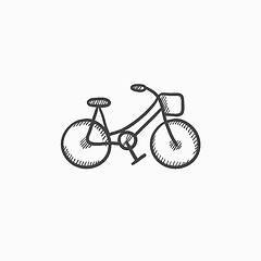 Image showing Bicycle sketch icon.