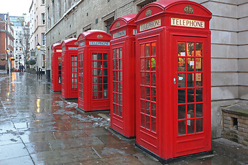 Image showing Red Telephone Boxes