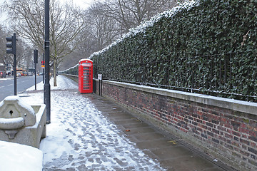 Image showing Snow in London