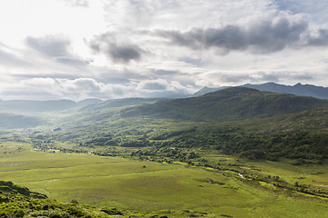 Image showing view to Killarney National Park valley in ireland