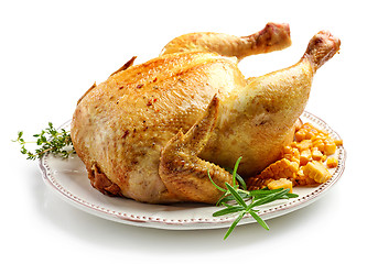 Image showing whole roasted chicken