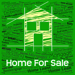 Image showing Home For Sale Represents On Market And Display