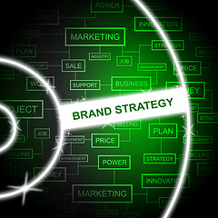 Image showing Brand Strategy Means Company Identity And Branded