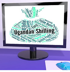 Image showing Ugandan Shilling Represents Foreign Currency And Coin