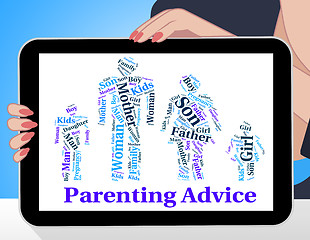 Image showing Parenting Advice Means Mother And Child And Recommendations