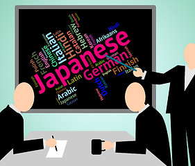 Image showing Japanese Language Indicates Cjapan Translate And Translator