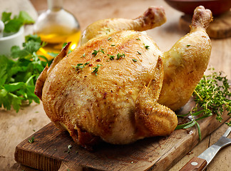 Image showing whole roasted chicken