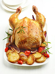 Image showing whole roasted chicken