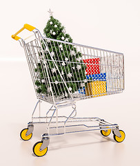 Image showing Family Christmas Shopping