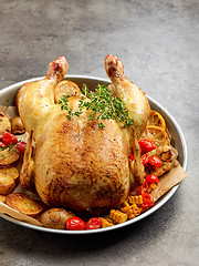 Image showing whole roasted chicken