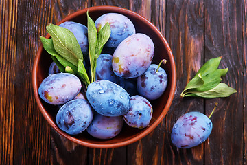 Image showing fresh plums