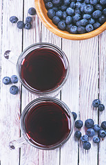 Image showing blueberry juice