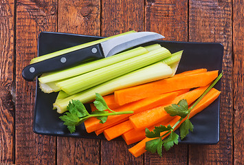 Image showing celery with carrot