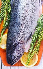 Image showing raw fish