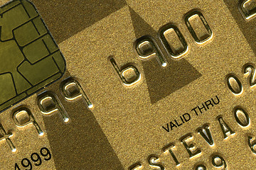 Image showing detail of a credit card