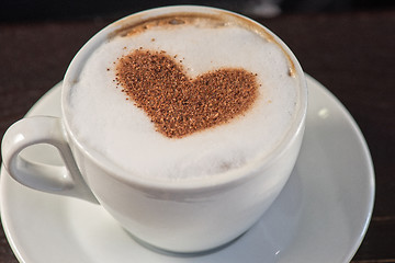 Image showing Coffee heart shape