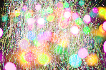 Image showing abstract background from xmas lights 