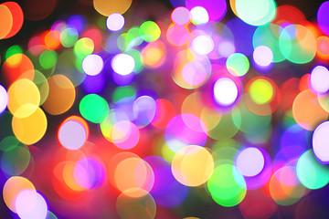 Image showing abstract christmas color lights background