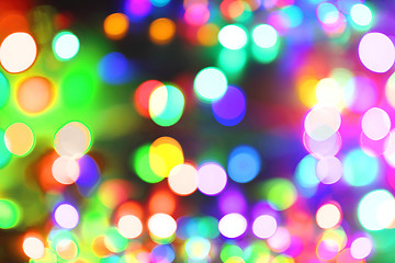 Image showing abstract christmas color lights background