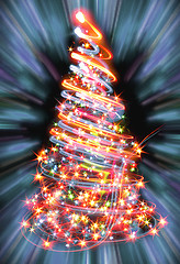 Image showing xmas tree in the night