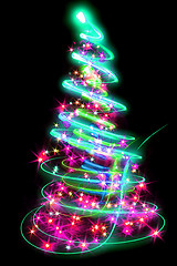 Image showing color christmas tree